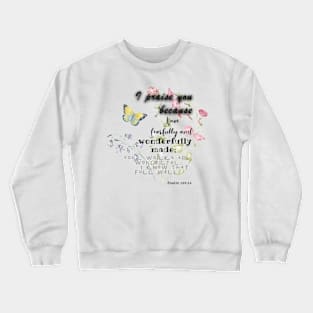 Psalm 139:14 Crewneck Sweatshirt